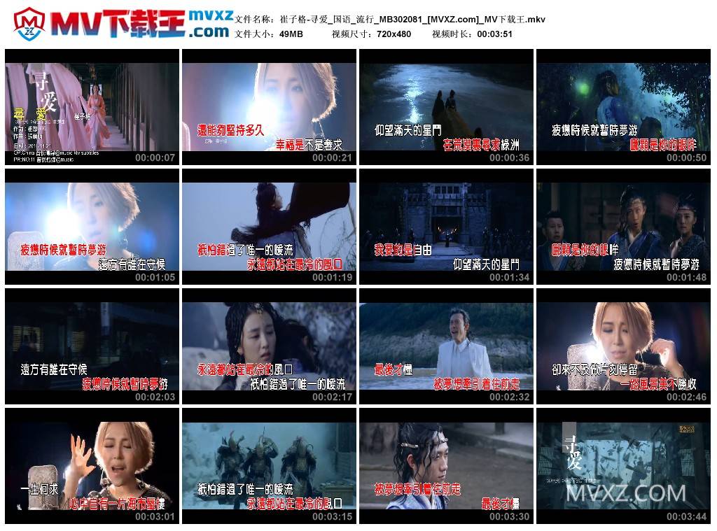 崔子格-寻爱_国语_流行_MB302081